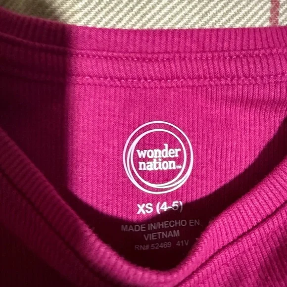 Wonder Nation Fuchsia Ruffle Sleeve Tee - Picture 2 of 2